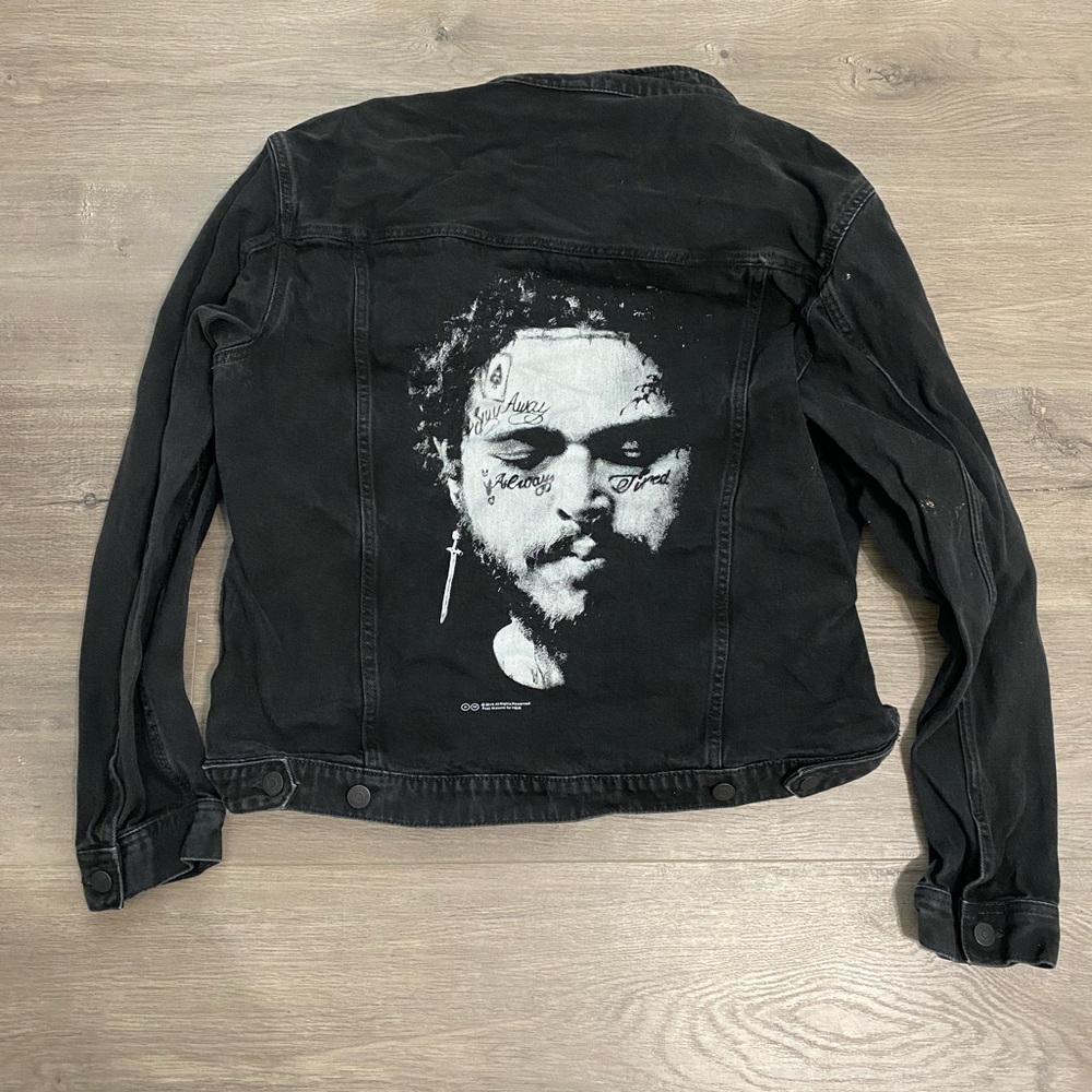 H&M: post malone denim jacket